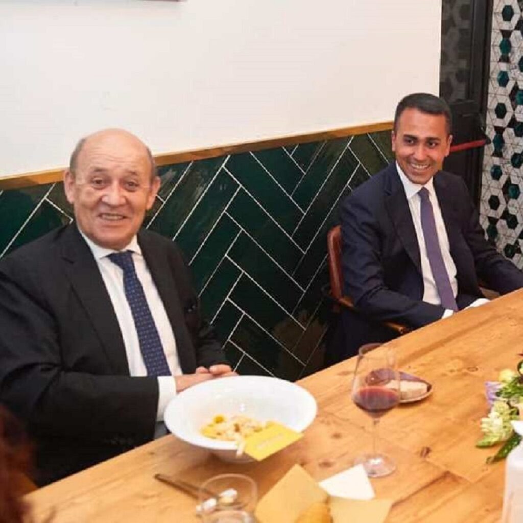 Di Maio incontra il ministro francese Le Drian