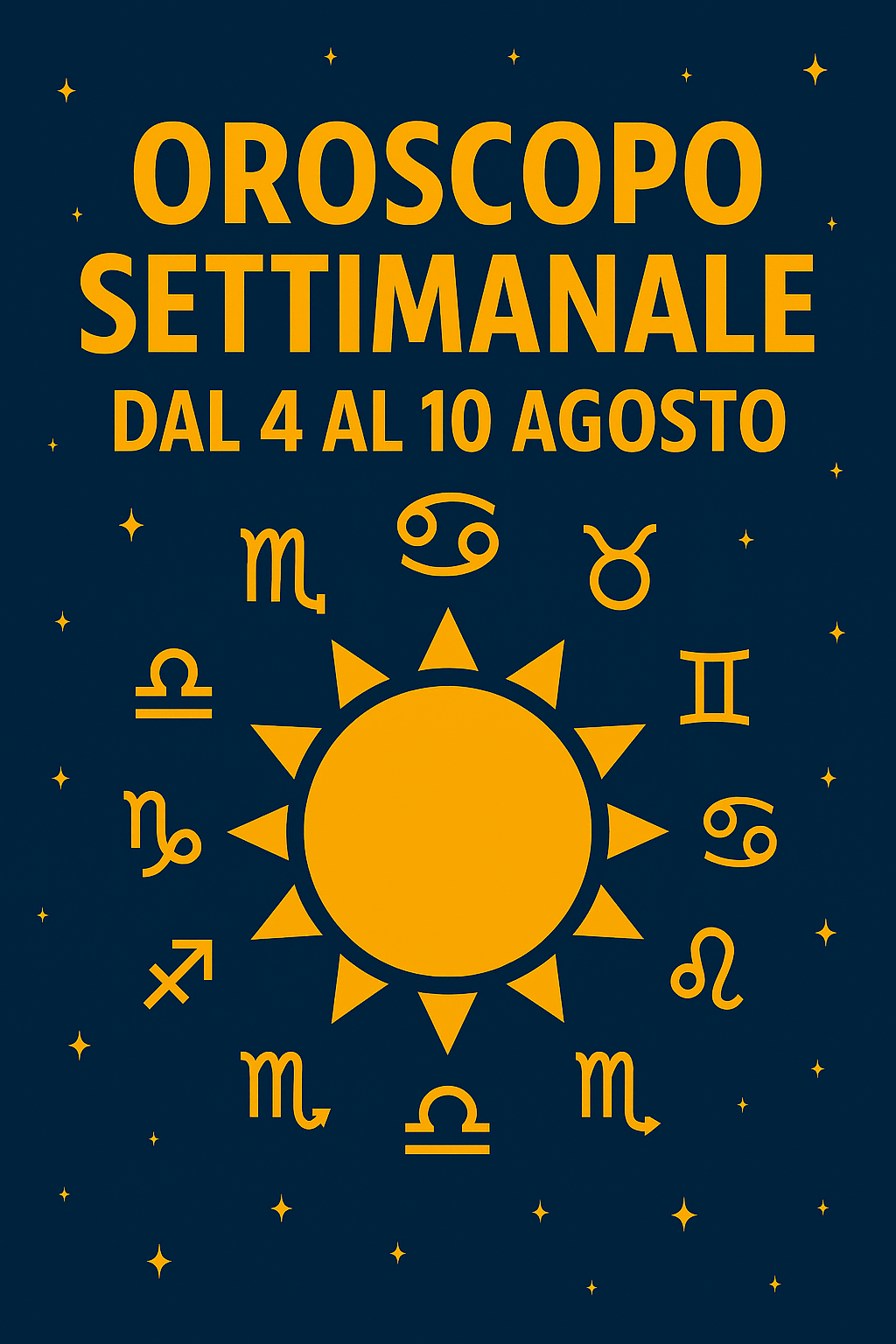 oroscopo settimanale