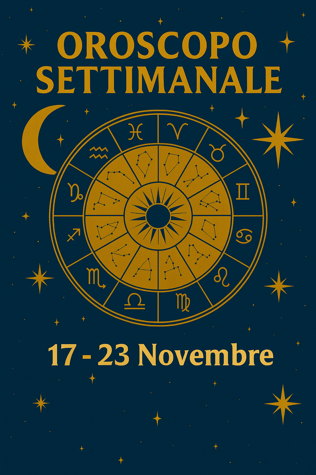 oroscopo settimanale dal 17 al 23 novembre
