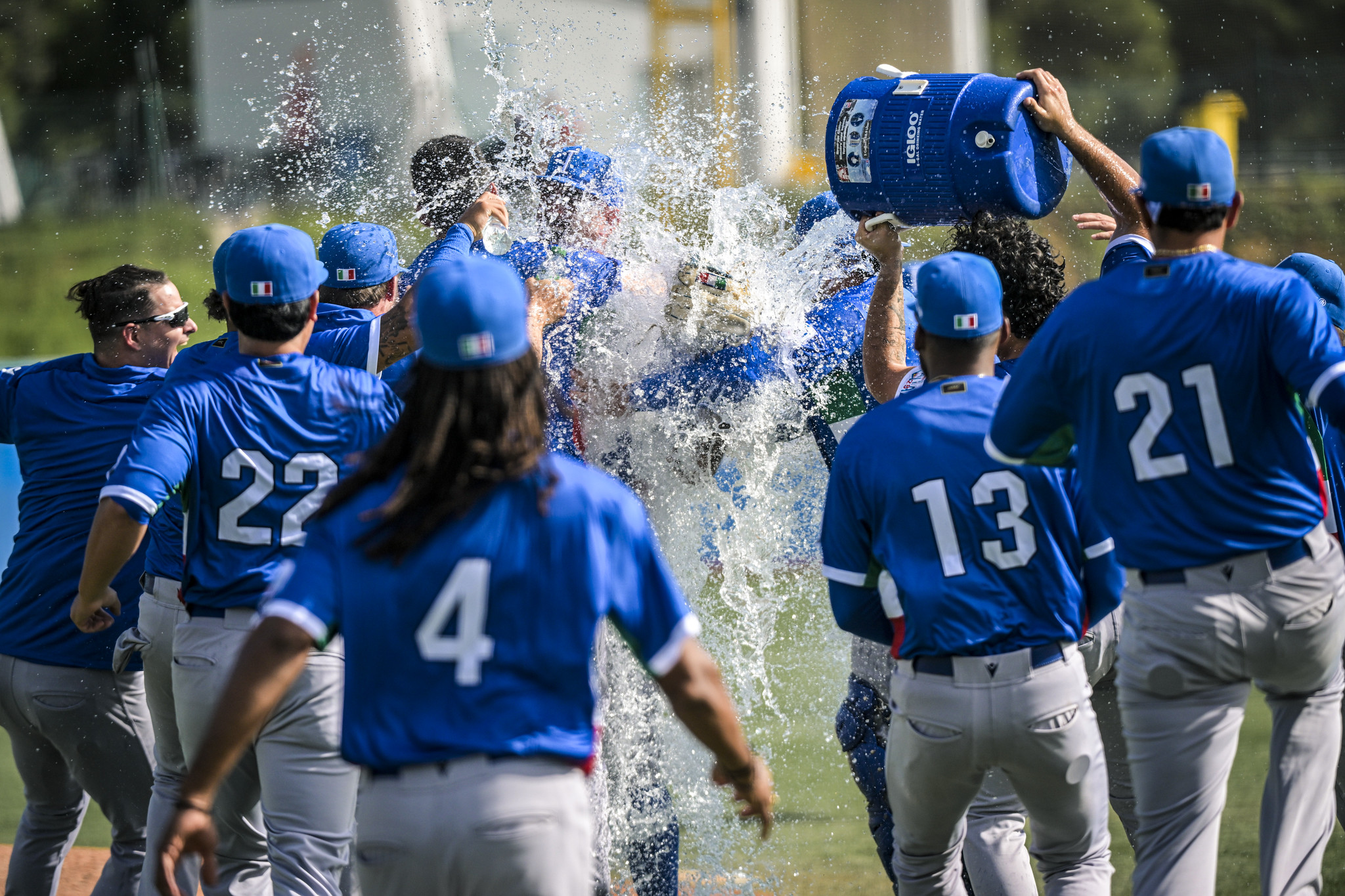 La Nazionale italiana di baseball festeggia la qualificazione al Premier12